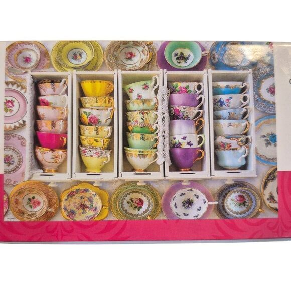 Eurographics Colorful Tea Cups 1000 pc Jigsaw Puzzle - Picture 5 of 8